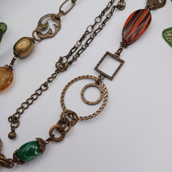 Multi-Color Tribal Necklace - Picture 9 of 11